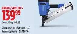 Canadian Tire Framing Nailer offer