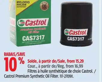 Canadian Tire Castrol Premium Synthetic Oil Filter offer