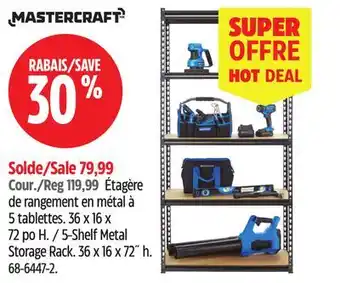 Canadian Tire Mastercraft 5-Shelf Metal Storage Rack offer