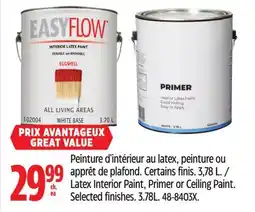 Canadian Tire Latex Interior Paint, Primer or Ceiling Paint offer