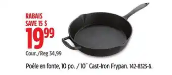 Canadian Tire 10˝ Cast-Iron Frypan offer