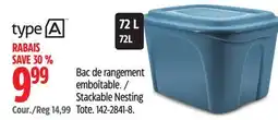 Canadian Tire Stackable Nesting Tote offer