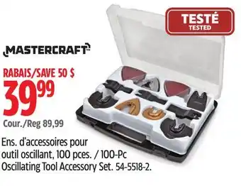 Canadian Tire 100-Pc Oscillating Tool Accessory Set Matercraft offer