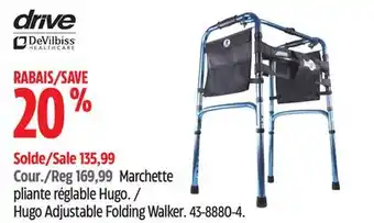 Canadian Tire Hugo Adjustable Folding Walker offer