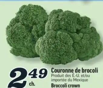 Marché Richelieu COURONNE DE BROCOLI | BROCCOLI CROWN offer