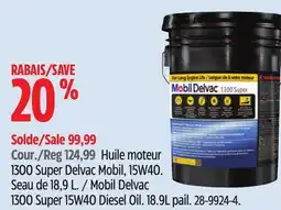 Canadian Tire Mobil Delvac Mobil Delvac 1300 Super 15W40 Diesel Oil offer