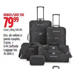 Canadian Tire Outbound 5-Pc Softside Luggage Set offer