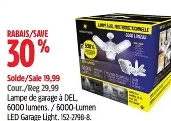 Canadian Tire 6000-Lumen LED Garage Light offer