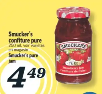 Marché Richelieu Smucker's confiture pure | Smucker's pure jam offer