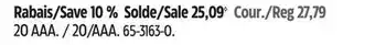 Canadian Tire Duracell 20 AA Alkaline Batteries offer