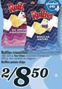 Marché Richelieu RUFFLES CROUSTILLES | RUFFLES POTATO CHIPS offer