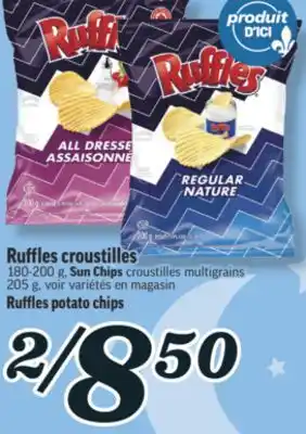 Marché Richelieu RUFFLES CROUSTILLES | RUFFLES POTATO CHIPS offer