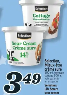 Marché Richelieu Selection, Mieux-être crème sure | Selection, Life Smart sour cream offer