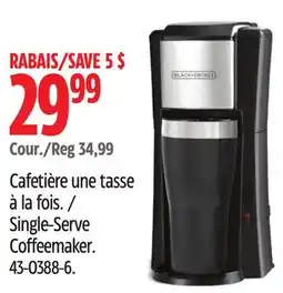 Canadian Tire Black & Decker Single-Serve Coffeemaker offer