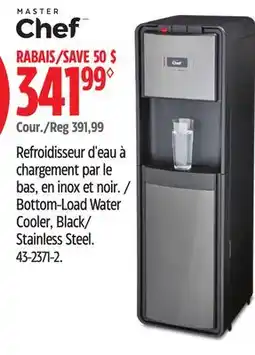 Canadian Tire Bottom-Load Water Cooler, Black/ Stainless Steel Master chef offer