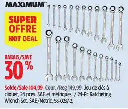 Canadian Tire MAXIMUM 24-Pc Ratcheting Wrench Set offer