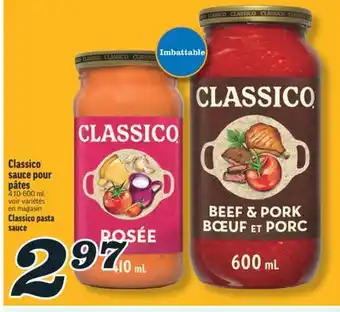 Marché Richelieu Classico sauce pour pâtes | Classico pasta sauce offer