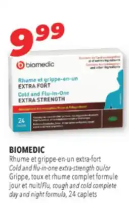 Familiprix Biomedic extra strength cold and flu-in-one caplets 24un offer