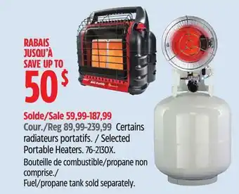 Canadian Tire Remington Heaters Selected Portable Heaters offer