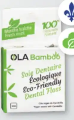 Familiprix Ola Bamboo eco-friendly dental floss fresh mint 30m offer