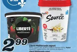 Marché Richelieu LIBERTÉ MÉDITERRANÉE YOGOURT | LIBERTÉ MÉDITERRANÉE YOGURT offer