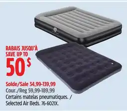 Canadian Tire Outbound Selected Air Beds offer