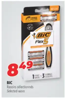 Familiprix BIC, Click5 Soleil or Flex5 Hybrid, Selected razors offer