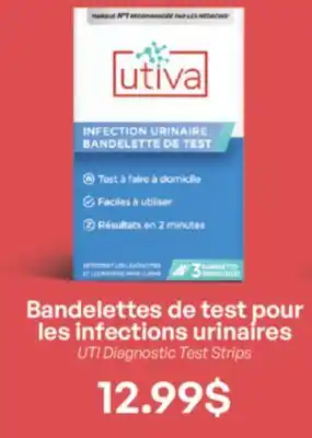 Jean Coutu UTIVA UTI Diagnostic Test Strips offer