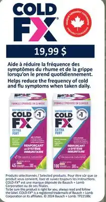 Jean Coutu COLD FX Selected products offer