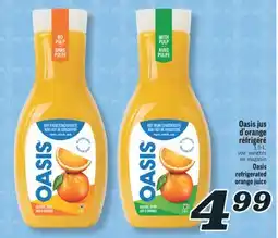 Marché Richelieu Oasis jus d'orange réfrigéré | Oasis refrigerated orange juice offer