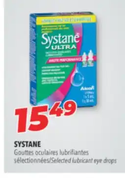 Familiprix SYSTANE, Gouttes oculaires lubrifiantes sélectionnées/Selected lubricant eye drops offer