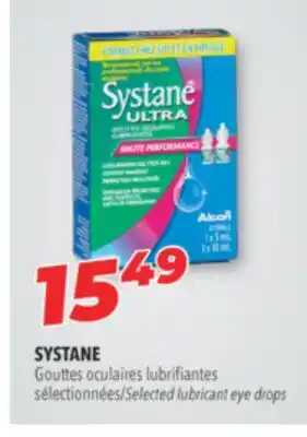 Familiprix SYSTANE, Gouttes oculaires lubrifiantes sélectionnées/Selected lubricant eye drops offer