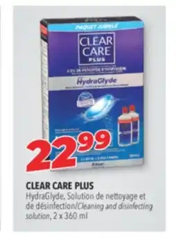 Familiprix CLEAR CARE PLUS, HydraGlyde, Cleaning and disinfecting solution, 2 x 360 ml offer