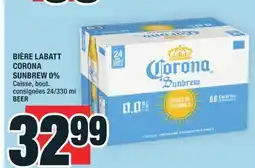 Super C BIÈRE LABATT CORONA SUNBREW 0% | BEER offer