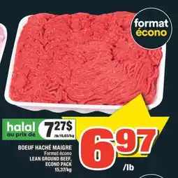 Super C BOEUF HACHÉ MAIGRE | LEAN GROUND BEEF, ECONO PACK offer