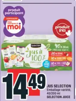 Super C JUS SELECTION | SELECTION JUICE offer