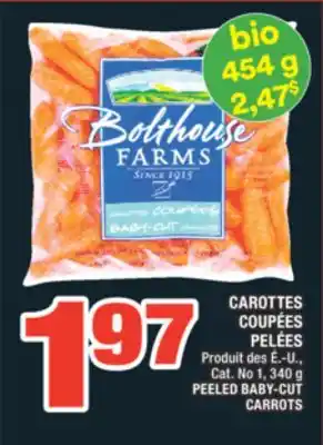 Super C CAROTTES COUPÉES PELÉES | PEELED BABY-CUT CARROTS offer