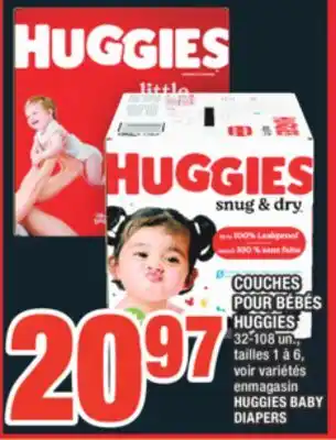 Super C COUCHES POUR BÉBÉS HUGGIES | HUGGIES BABY DIAPERS offer