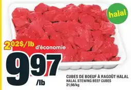 Super C CUBES DE BOEUF À RAGOÛT HALAL | HALAL STEWING BEEF CUBES offer