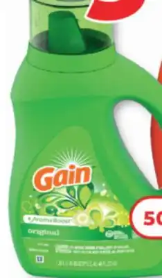 Familiprix GAIN Laundry detergent, 1,36 litre or Flings 16 pacs offer