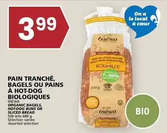 Rachelle-Bery Grocery INEWA ORGANIC BAGELS, HOT-DOG BUNS OR SLICED BREAD offer