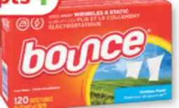 Familiprix ULTRA DOWNY, Fabric softener, 1,31 litre or BOUNCE, 120 sheets offer