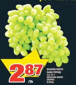 Super C RAISINS VERTS SANS PÉPINS | SEEDLESS GREEN GRAPES offer