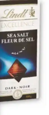 Familiprix Lindt Excellence sea salt dark chocolate 100g offer