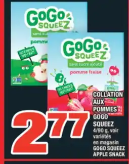 Super C COLLATION AUX POMMES GOGO SQUEEZ | GOGO SQUEEZ APPLE SNACK offer