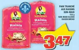 Super C PAIN TRANCHÉ AUX RAISINS SUN-MAID | SUN-MAID SLICED RAISIN BREAD offer