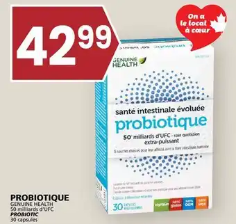 Rachelle-Bery Grocery GENUINE HEALTH 50 milliards d'UFC PROBIOTIC offer