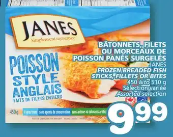 Marches Tradition JANES FROZEN BREADED FISH STICKS, FILLETS OR BITES offer