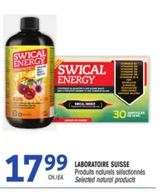Uniprix LABORATOIRE SUISSE Produits naturels sélectionnés/Selected natural products offer
