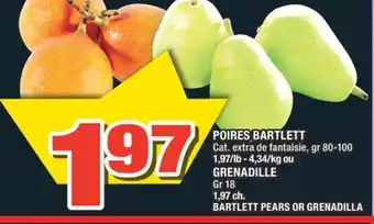 Super C POIRES BARTLETT | BARTLETT PEARS offer